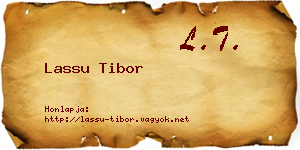 Lassu Tibor névjegykártya
